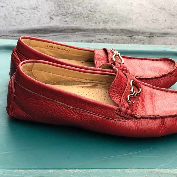 Cole Haan Nik. Air System Women's Red Leather Slip On Shoes Size 7B - Picture 4 of 13